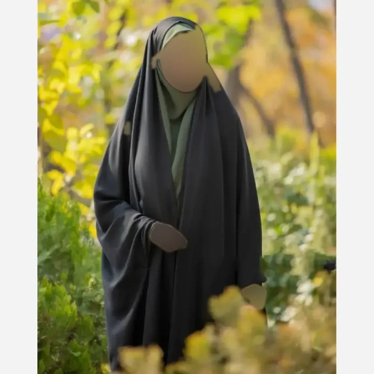 چادر خبرنگاری کارمندی ژرژت سوپرژرژت مشکی