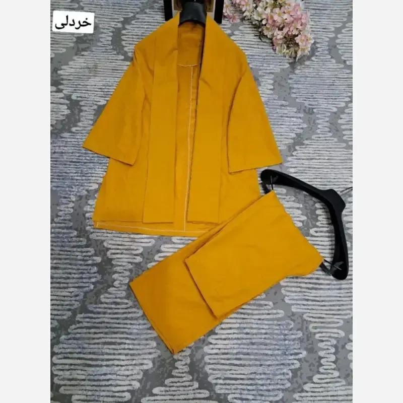 ست مانتو و شلوار طناز جنس میکرو کجراه درجه یک فری سایز