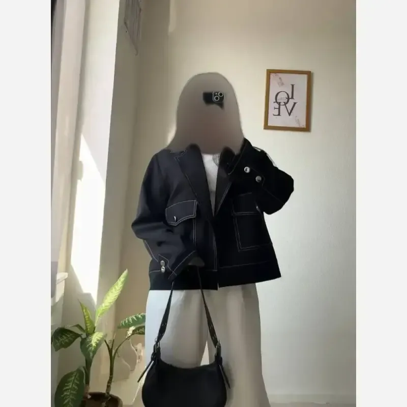 کت زنانه مدل لیویا جنس کتان زارا رنگ مشکی فری سایز
