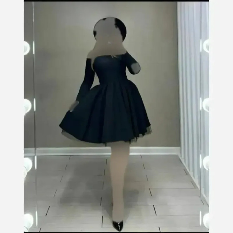 پیراهن عروسکی زنانه جنس غواصی و تور فری سایز 36 تا 44