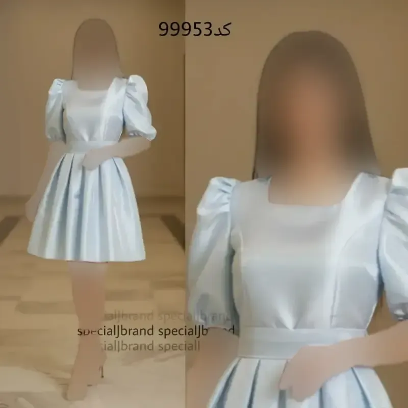 پیراهن عروسکی مجلسی سیتا جنس تافته با آستر و کمربند