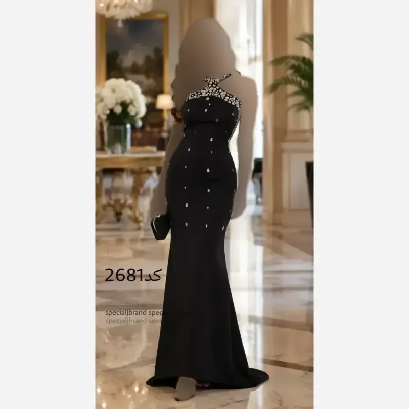 ماکسی مجلسی یاقوت جنس غواصی سنگدوزی با دست قد 160 رنگ مشکی و زرشکی