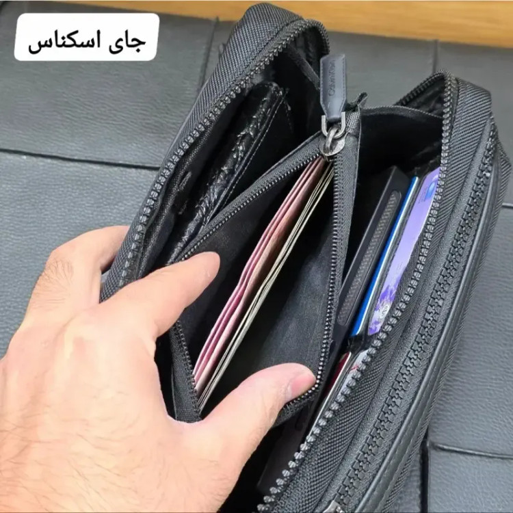 کیف دوشی و دستی اسپرت کلوین کلاین مدل 3 کاره برزنتی آبگریز