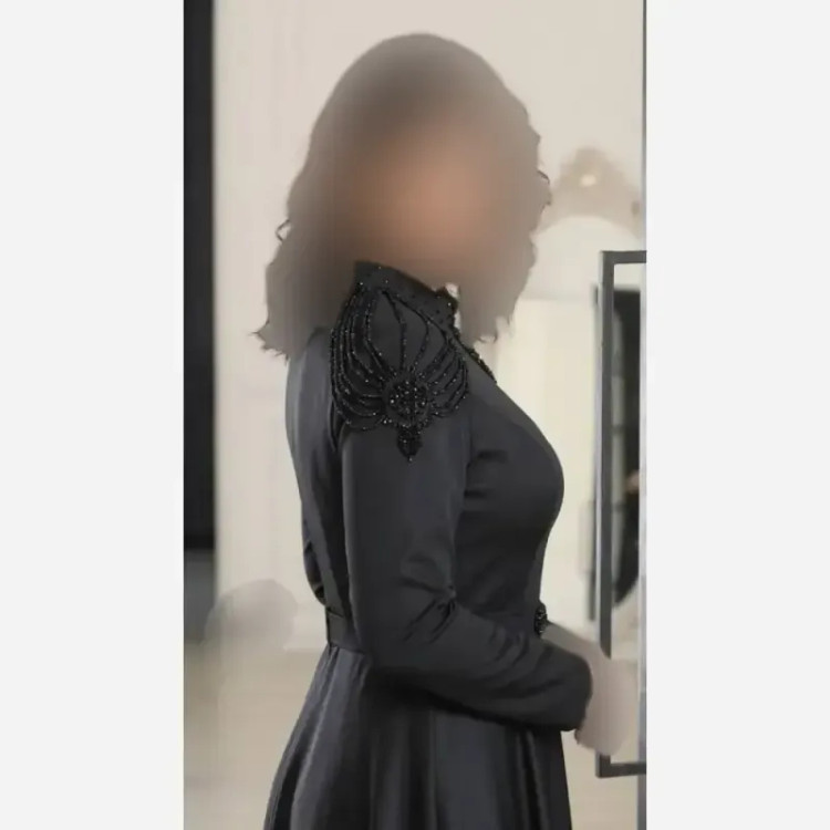 ست لباس مدل ستین عروسکی پارچه دانتل کره برجسته