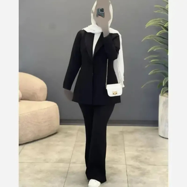 کت شلوار زنانه مازراتی رنگ مشکی