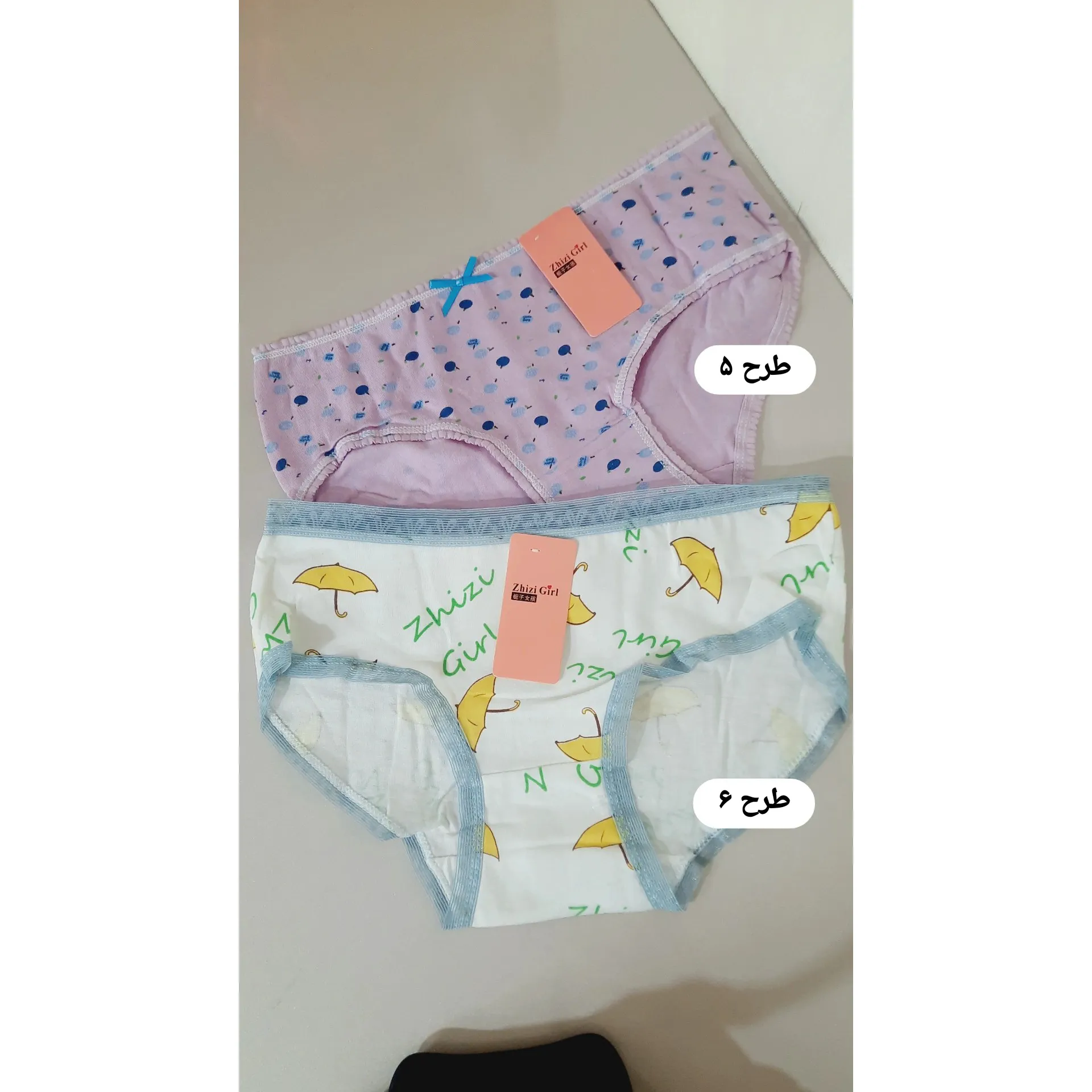 شورت دخترانه نخی طرحدار عروسکی تینیجری اسلیپ فاق دولایه سایز M تا XL