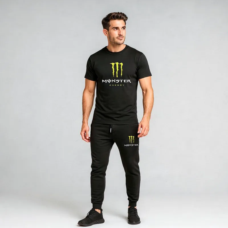 ست تیشرت و شلوار مردانه طرح MANSTER